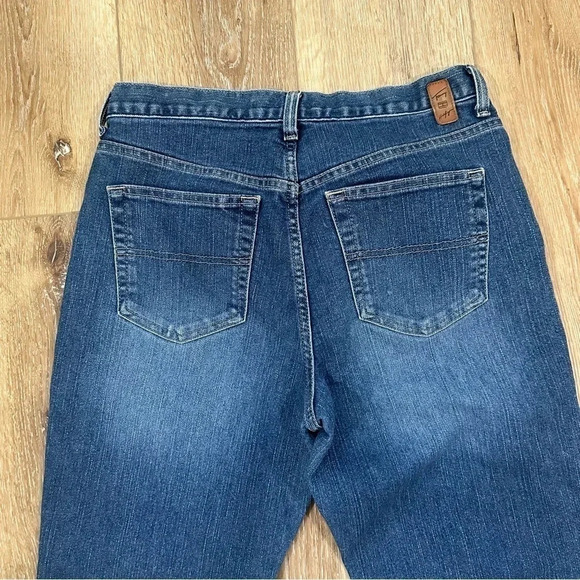 Tommy Hilfiger Faded Dark Wash Bootcut Jeans Size 8 GUC - Picture 9 of 10